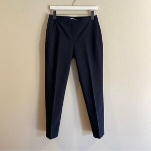 Tahari Trousers Size 2 Deep Navy Blue Career Wear Office Dress Capsule Wardrobe